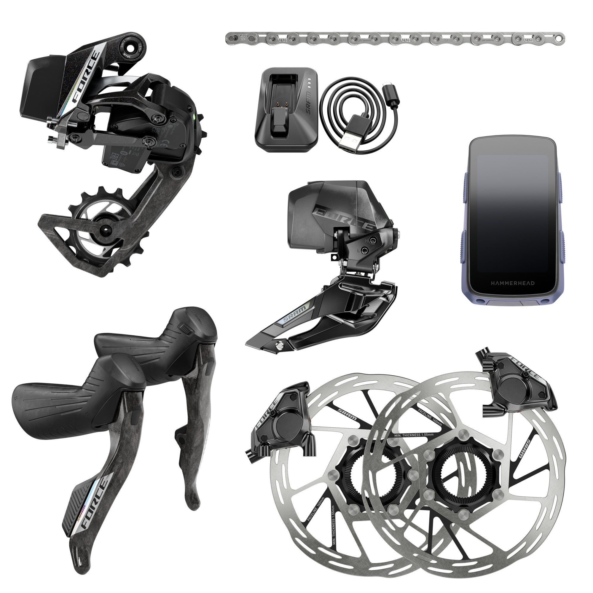 Sram Force AXS E1 (w/Hammerhead Karoo 3)